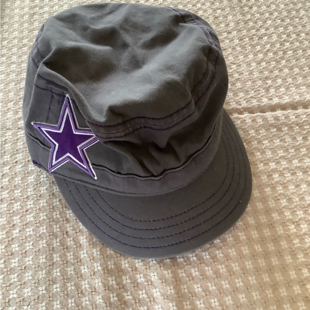 Women’s Gray Cadet Cap with Purple Star Patch